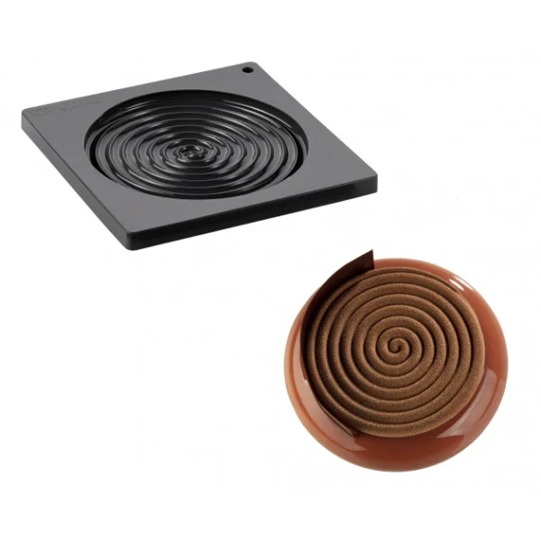 Réductions Moule Silicone Décor Hypnose Ø 16 Cm X H 1 Cm (x1) Pavoni 1