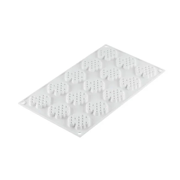 soldes pas cher Moule Silicone Décor Miel Ø 4,5 Cm X H 0,8 Cm (x15) Silikomart Professional 4