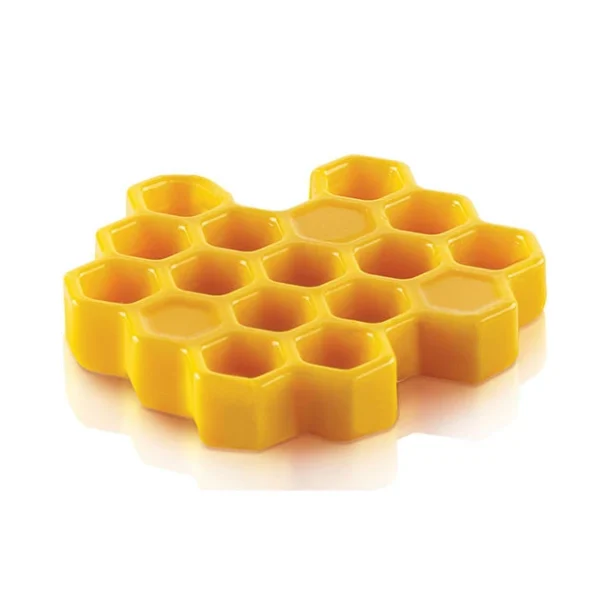 soldes pas cher Moule Silicone Décor Miel Ø 4,5 Cm X H 0,8 Cm (x15) Silikomart Professional 5