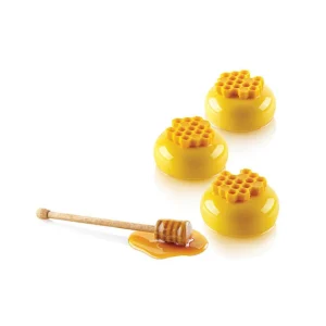 soldes pas cher Moule Silicone Décor Miel Ø 4,5 Cm X H 0,8 Cm (x15) Silikomart Professional 18