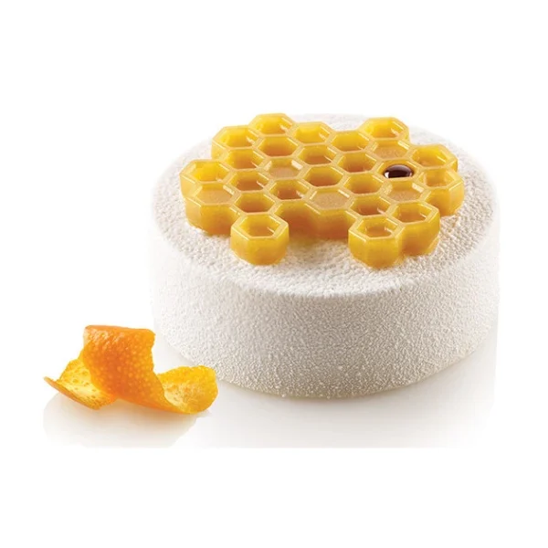 Moule Silicone Décor Miel Ø 7,5 Cm X H 0,8 Cm (x6) Silikomart Professional fashioniable 5