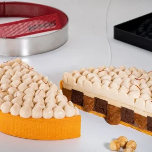 boutique en ligne Moule Silicone Décor Noisettes Ø 18 Cm X H 1,8 Cm Pavoni 15