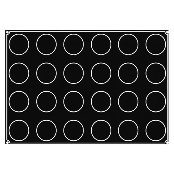 design à la mode Moule Silicone Demi-sphère Ø 7 Cm X H 4 Cm (x24) Pavoflex 3