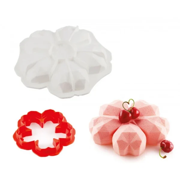 site pas cher Moule Silicone Fleur Sakura Origami 600 Ml Silikomart Professional 1