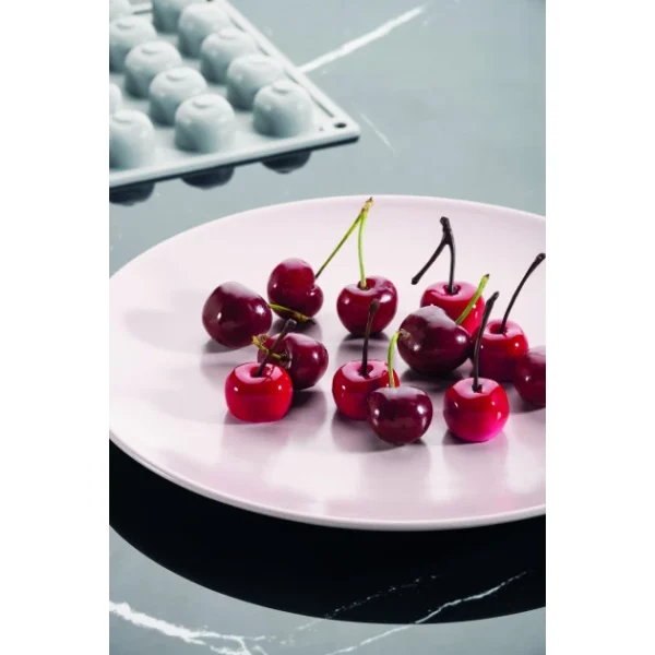 grossiste en ligne Moule Silicone Gourmand Cerise Ø 2,6 X H 1,2 Cm (x35) Pavoni 3