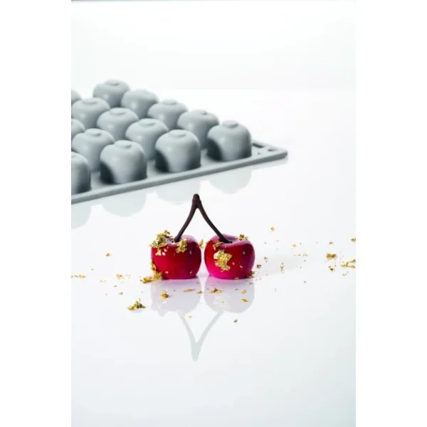 grossiste en ligne Moule Silicone Gourmand Cerise Ø 2,6 X H 1,2 Cm (x35) Pavoni 1