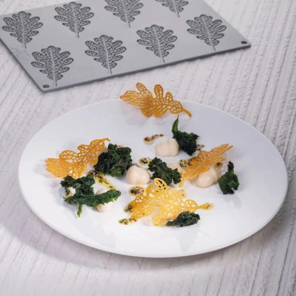 Satisfait ou Remboursé Moule Silicone Gourmand Feuille De Chêne 9,8 X 5,3 X H 0,2 Cm (x8) Pavoni 3