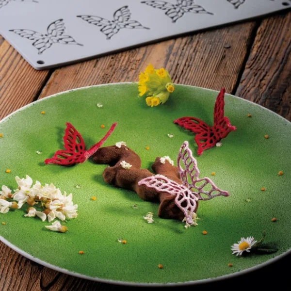 Moule Silicone Gourmand Grand Papillon 6 X 5,8 X H 0,2 Cm (x8) Pavoni dernière tendance 4