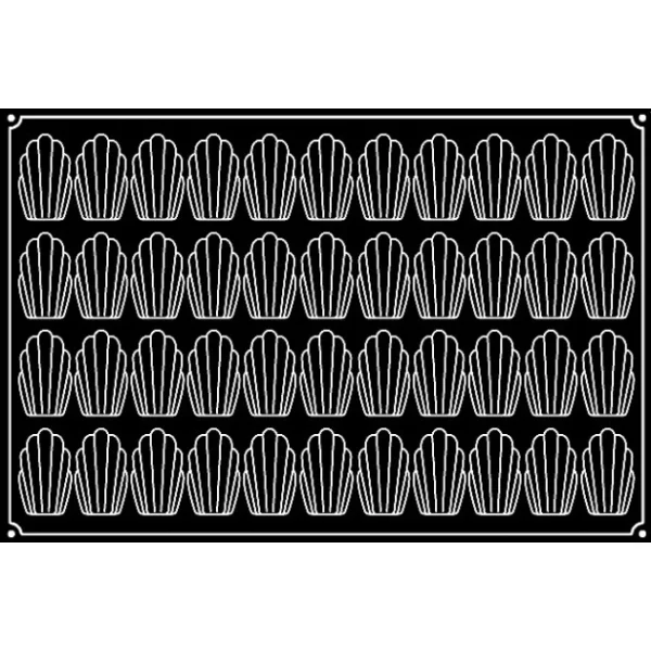 beauté Moule Silicone Madeleine 7,8 X 4,5 Cm X H 1,8 Cm (x44) Pavoflex 3