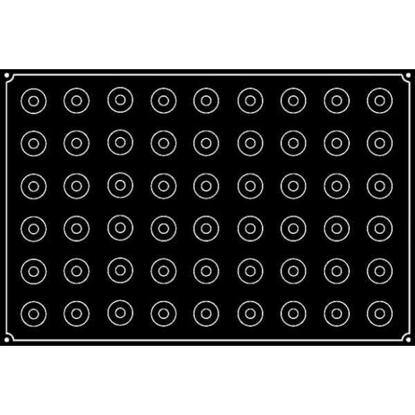 Neuve avec étiquette Moule Silicone Mini-Cylindre Ø 3,5 Cm X H 3,5 Cm (x54) Pavoflex 3