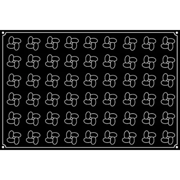 Moule Silicone Mini-Hélice Ø 4 Cm X H 2,8 Cm (x54) Pavoflex grande popularité 3