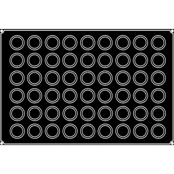 de garantie authentique Moule Silicone Mini-Muffin Ø 5 Cm X H 2,8 Cm (x54) Pavoflex 3