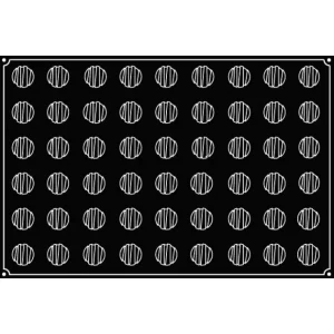 soldes pas cher Moule Silicone Mini-Rond Rayé Ø 3,5 Cm X H 3 Cm (x54) Pavoflex 8