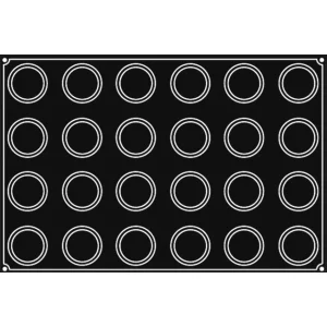 Moule Silicone Muffin Ø 7 Cm X H 4 Cm (x24) Pavoflex prix de gros 8