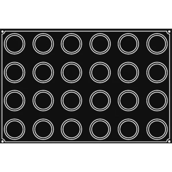 Moule Silicone Muffin Ø 7 Cm X H 4 Cm (x24) Pavoflex prix de gros 3