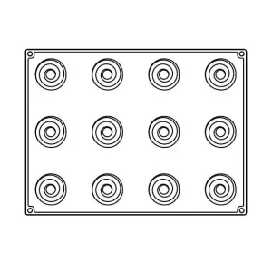 le grand escompte Moule Silicone Over Ø 6,5 Cm X H 5 Cm (x12) Pavoflex 10