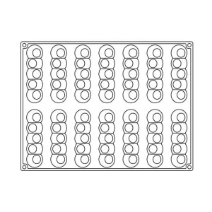vente pas cher Moule Silicone Pelota 13 X 3,2 Cm X H 2,8 Cm (x14) Pavoflex 13