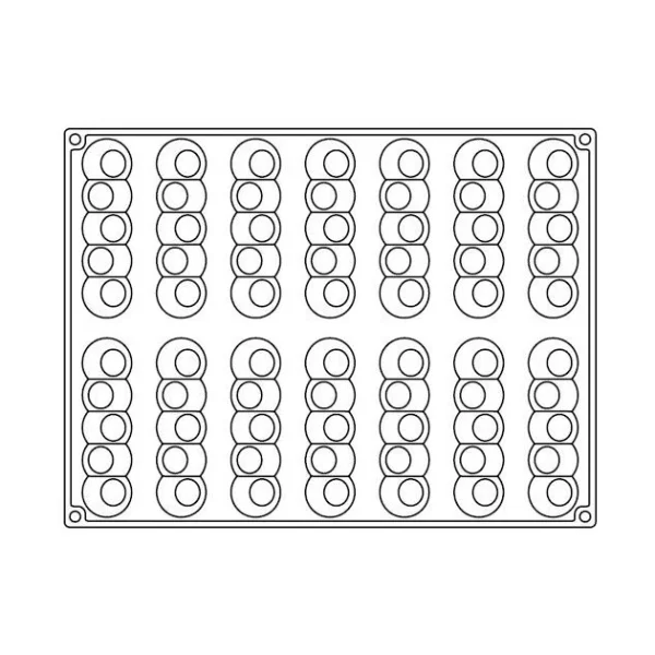 vente pas cher Moule Silicone Pelota 13 X 3,2 Cm X H 2,8 Cm (x14) Pavoflex 5