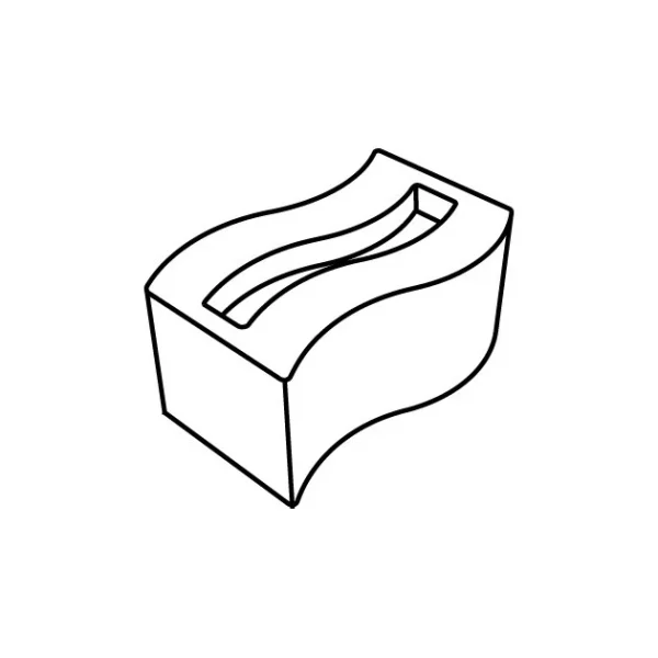 boutique pas cher Moule Silicone Rectangle Vague 8 X 4,5 Cm X H 4 Cm (x25) Pavoflex 4