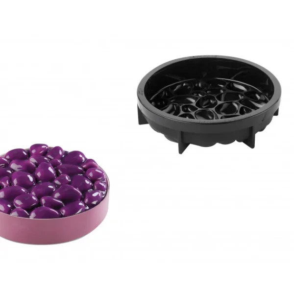 Moule Silicone Rond Rocky Ø 18 X H 5 Cm Pavoni fashioniable 1