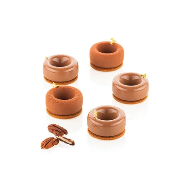grossiste Moule Silicone Savarin Oblio Ø 5 Cm X H 2,1 Cm (x15) Silikomart Professional 4