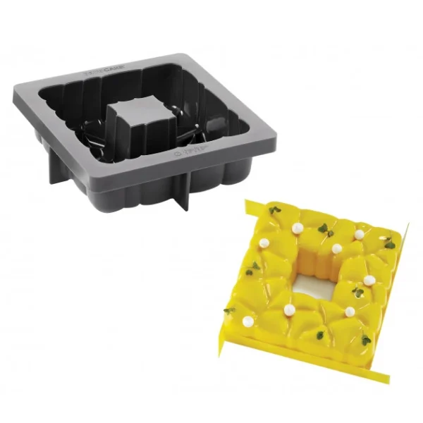 Moule Silicone Tarte Square 15 X H 5,5 Cm Pavoni à prix très bas 1